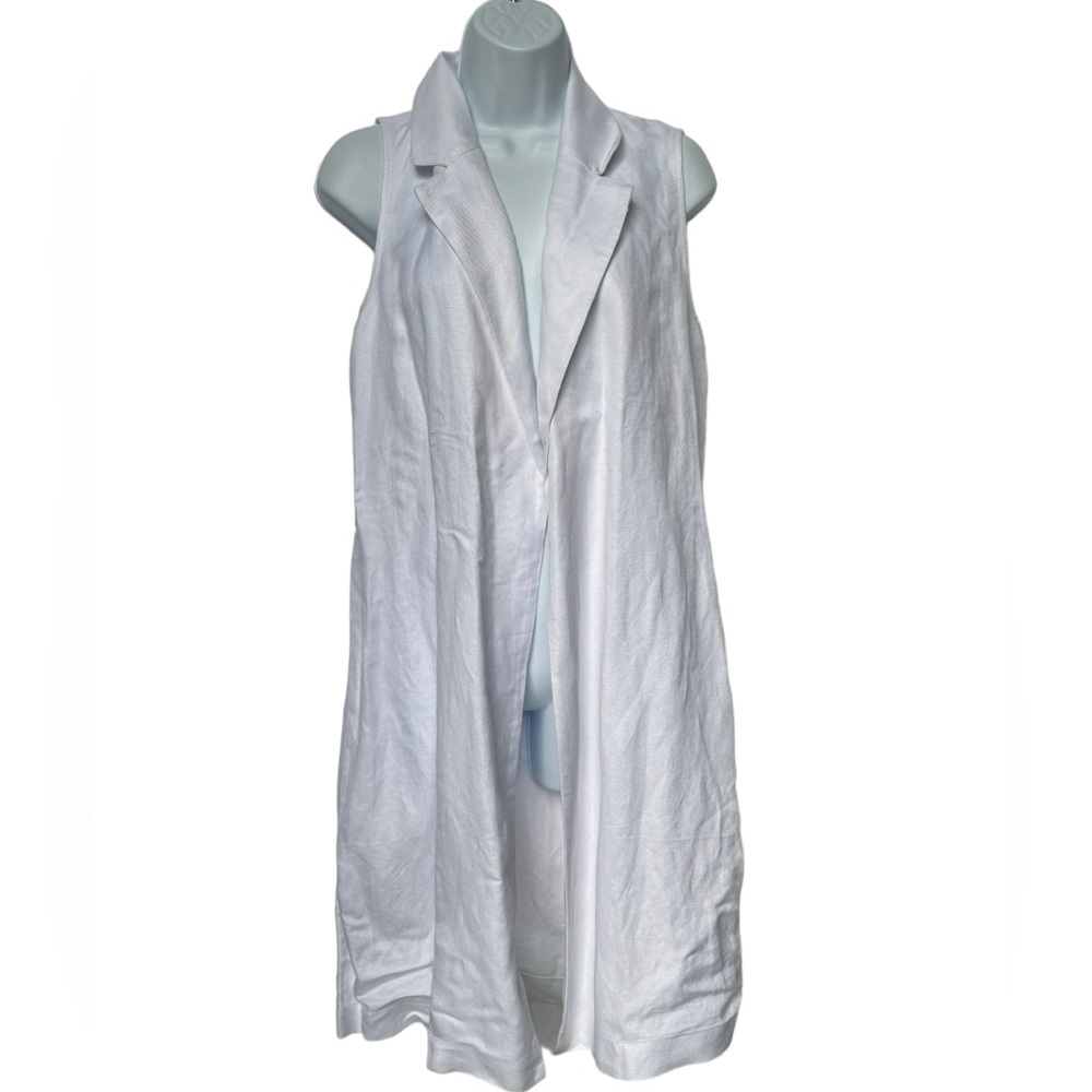 J. Jill ladies white Long outer throw shirt size Small